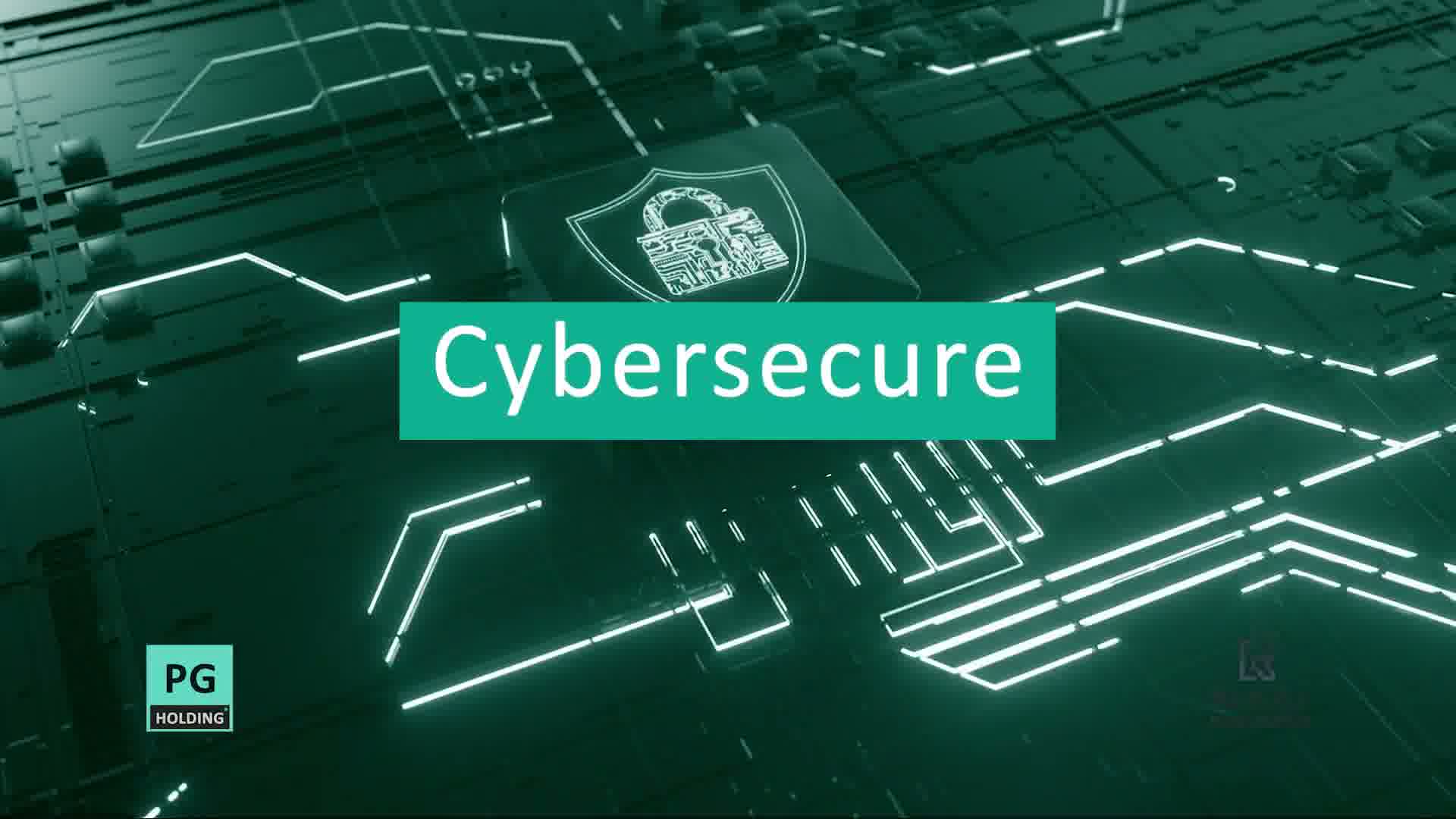 Cybersecure digital protection visual